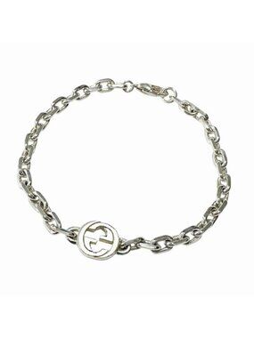 Gucci Interlocking Bracelet 925 Sterling Silver